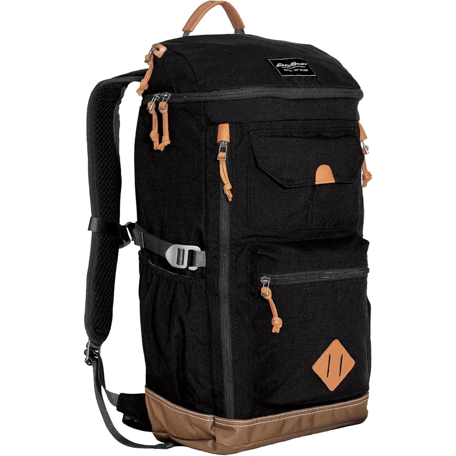 Eddie Bauer Bygone 30l Backpack With Top Loading Knapsack, Black